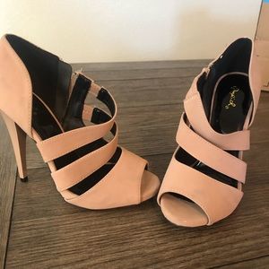 Strappy nude Stilletos